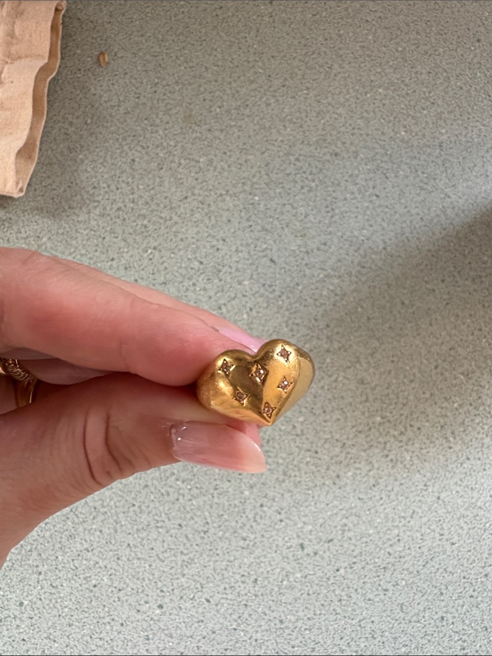 Kate Spade Brushed heart ring